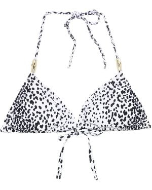 Heidi Klein Top Bikini Con Stampa - Bianco