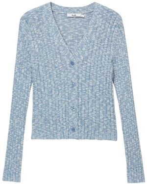 B+ AB Cardigan A Coste - Blu