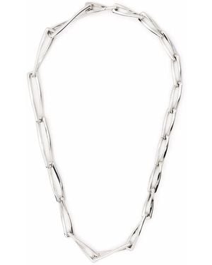 Missoma Graduated Chunky Twisted Link Necklace - Metallic