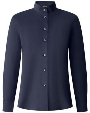 Shanghai Tang Silk Blouse - Blue