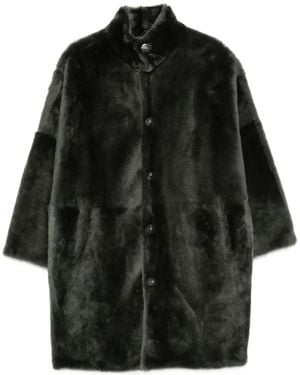 Yves Salomon Reversible Shearling Jacket - Black