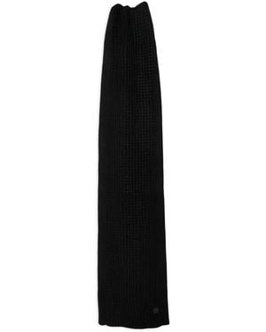 AllSaints Short Wool-Blend Scarf - Black