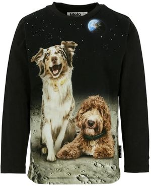 Molo プリント ロングTシャツ - ブラック