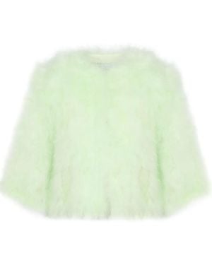 Yves Salomon Feather Jacket - Green