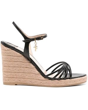 Tom Ford Sandalias con cuña de 85 mm - Neutro