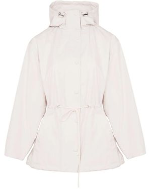 Yves Salomon Hooded Parka Jacket - White