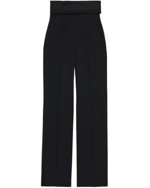 McQueen Wide-Band Trousers - Black