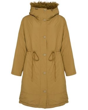 Yves Salomon Lambskin-trim Parka - ナチュラル