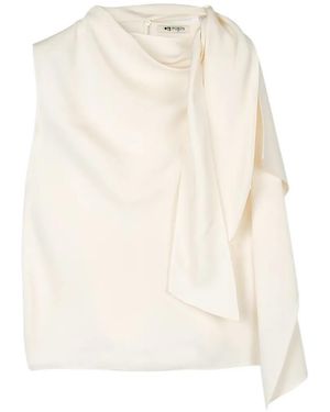 Ports 1961 Draped Top - White