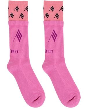 The Attico Chaussettes À Détail De Logo - Rose