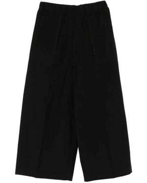 TOTEME Pantalones Con Cordones Y Bolsillo De Parche - Negro