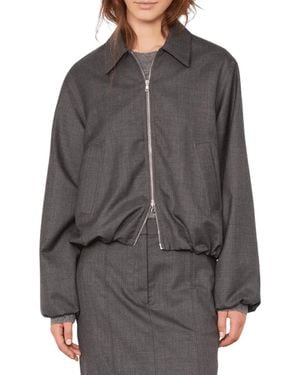Officine Generale Marla Zip-Up Jacket - Grey