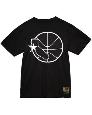 Mitchell & Ness Nba Golden State Warriors Hardwood Classics Tシャツ - ブラック