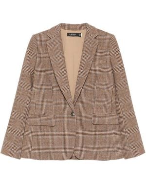 Ralph Lauren Bonaro Check Blazer - Brown