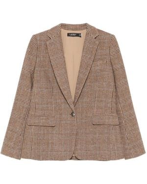 Ralph Lauren Bonaro Check Blazer - Brown