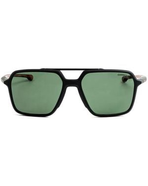 Carrera Sonnenbrille Mit Eckigem Gestell - Grün