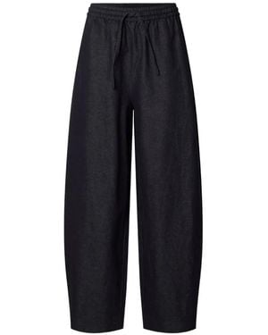 SELECTED Drawstring Wide-Leg Pants - Blue