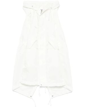 Sacai Hooded Dress - White