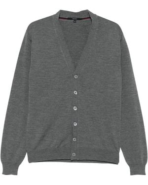 Gucci Button-front V-neck Cardigan - グレー