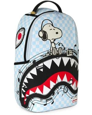 Sprayground Peanuts Snoopy Tuned Up & Tuned Out Backpack - Blue