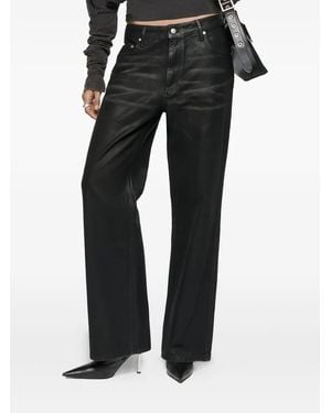 MISBHV Austin Coated Five-Pockets Straight-Leg Jeans - Black