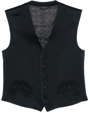 Blazé Milano Chaleco Con Botones Y Bolsillo - Negro