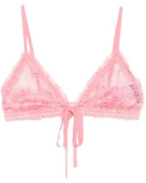 The Attico Lace Bra - Pink