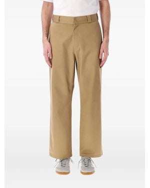 X-Large Logo Detail Trousers - Natural