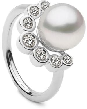 AUTORE MODA Brea Pearl-Embellished Ring - White