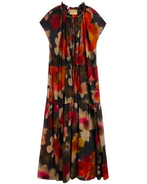 Momoní Otero Tiered Printed Maxi Dress