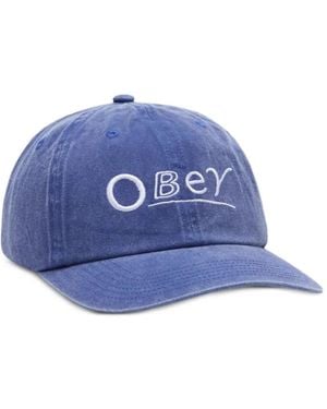 Obey Cappello Da Baseball Con Logo - Blu