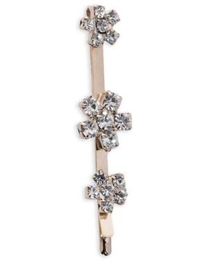 Rosantica Anice Crystal Hair Slide - White