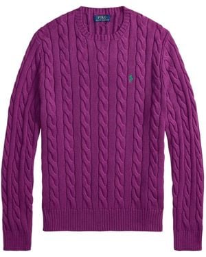 Polo Ralph Lauren Jersey bordado de punto de ochos - Morado