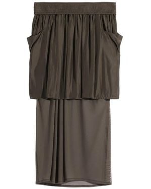 Lemaire Pockets Draped Asymmetric Skirt - Gray