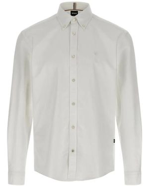 BOSS Button-Down Shirt - White