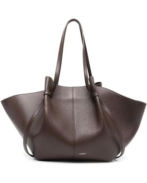 Yuzefi Große Mochi Schultertasche - Braun