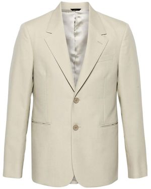 Fendi Single-Breasted Blazer - Natural