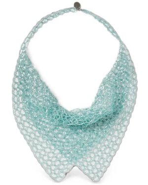 Emporio Armani Cross-Link Choker Necklace - Blue