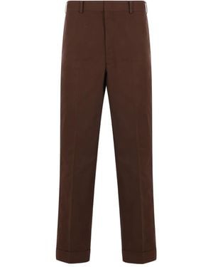 J.Press Back-Buckle Pants - Brown