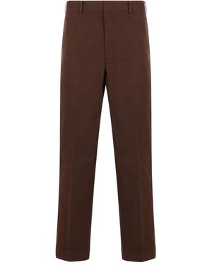 J.Press Pantaloni Con Fibbia - Marrone