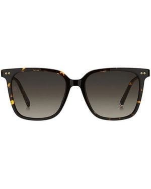 Tommy Hilfiger Tortoiseshell Square-Frame Sunglasses - Black