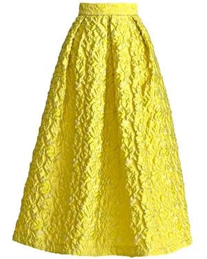 Lunatica Milano Br Luna Midi Skirt - Yellow