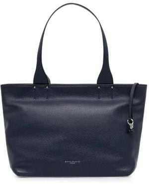 Gianni Chiarini Barbara Leather Tote Bag - Blue