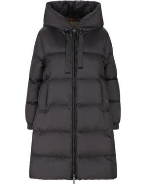 Max Mara Hooded Coat - Black