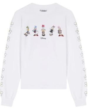Ganni X Disney Langarmshirt - Weiß