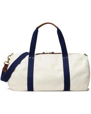 Polo Ralph Lauren Embroidered Canvas Holdall - Blue