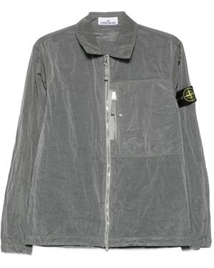 Stone Island パッチポケット シャツジャケット - グレー