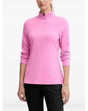Sportalm Quarter-Zip Fleece Sweatshirt - Pink