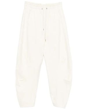 High Pantalones Skittle Con Cordón - Blanco