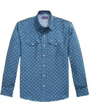 Ralph Lauren Relaxed-Fit Western Shirt - Blue